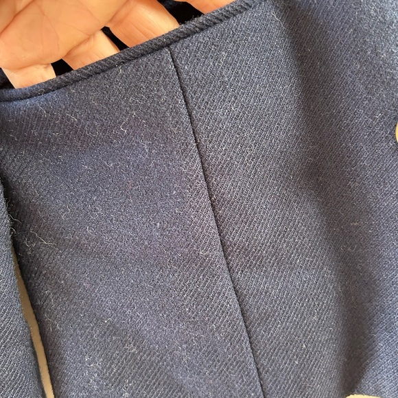 Old Navy Wool Blend Classic Pea Coat. Gold Buttons. Pockets. EUC. Nautical. Lg - Picture 2 of 15